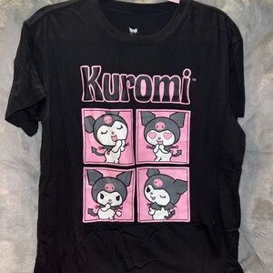 Sanrio Black and Pink Kuromi Tee